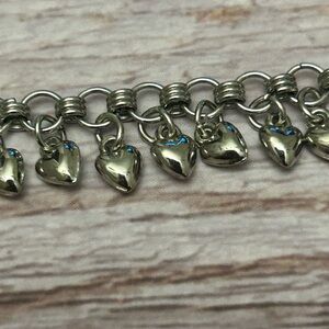 Panama Jack Silver-Tone Heart Choker Necklace Coastal Romance, Adjustable E987